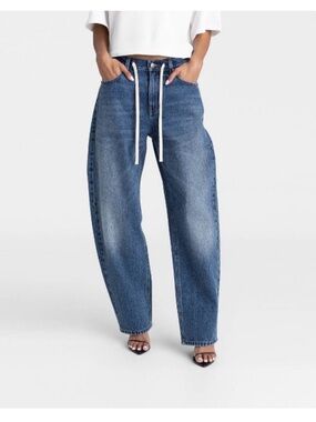 KBB by KAHLANA Women’s Mid Rise Barrel  Leg. Dark blue.  8